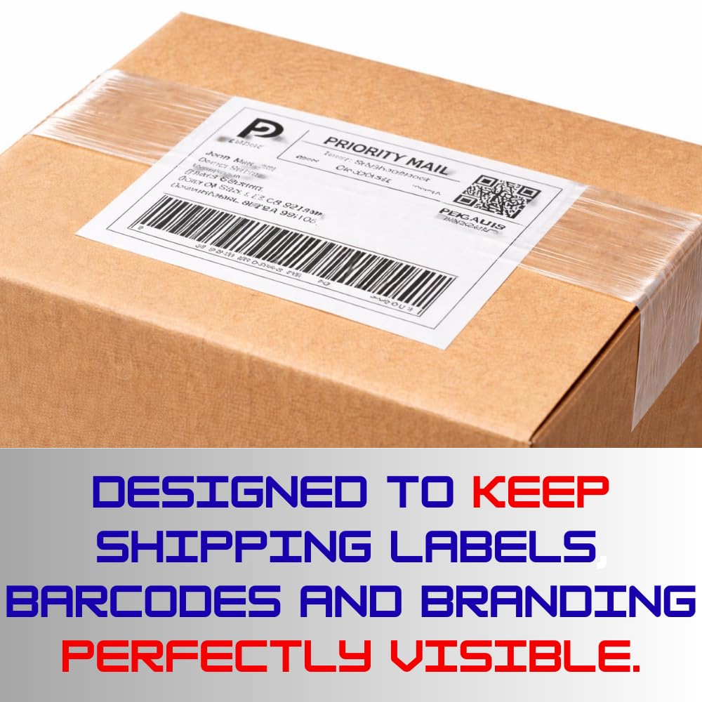 Heavy Duty Packing Tape 18 Rolls, 2.7 Mil Thick Clear Shipping Tape, 1.88 Inch x 60 Yards per Roll, Strong Adhesive