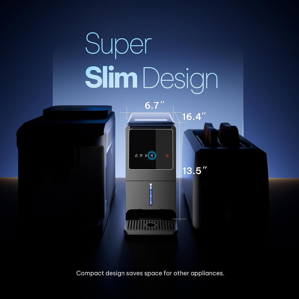 Nugget Ice Maker Countertop, Auto Drop Ice, 40 lbs/24H