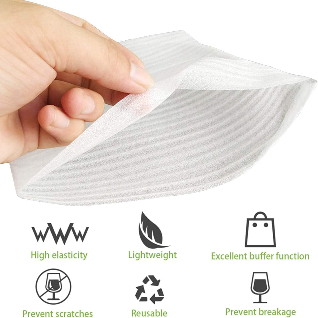 Foam Wrap Cushion Foam,100 Pack Foam Wrap Cushioning Packing Supplies for Moving, Packing, Transportation and