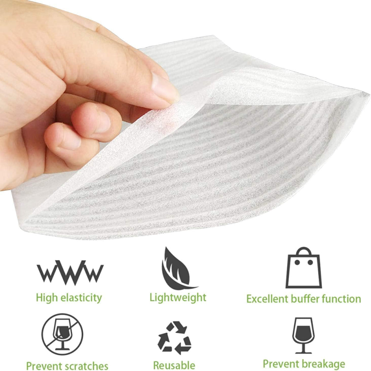 Foam Wrap Cushion Foam,100 Pack Foam Wrap Cushioning Packing Supplies for Moving, Packing, Transportation and
