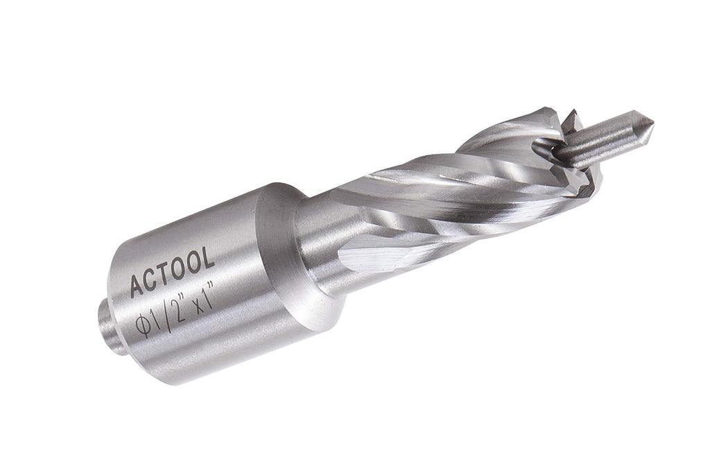 1/2" Diameter × 1" Depth of Cut HSS ANNULAR Cutter with 3/4'' Weldon Shank