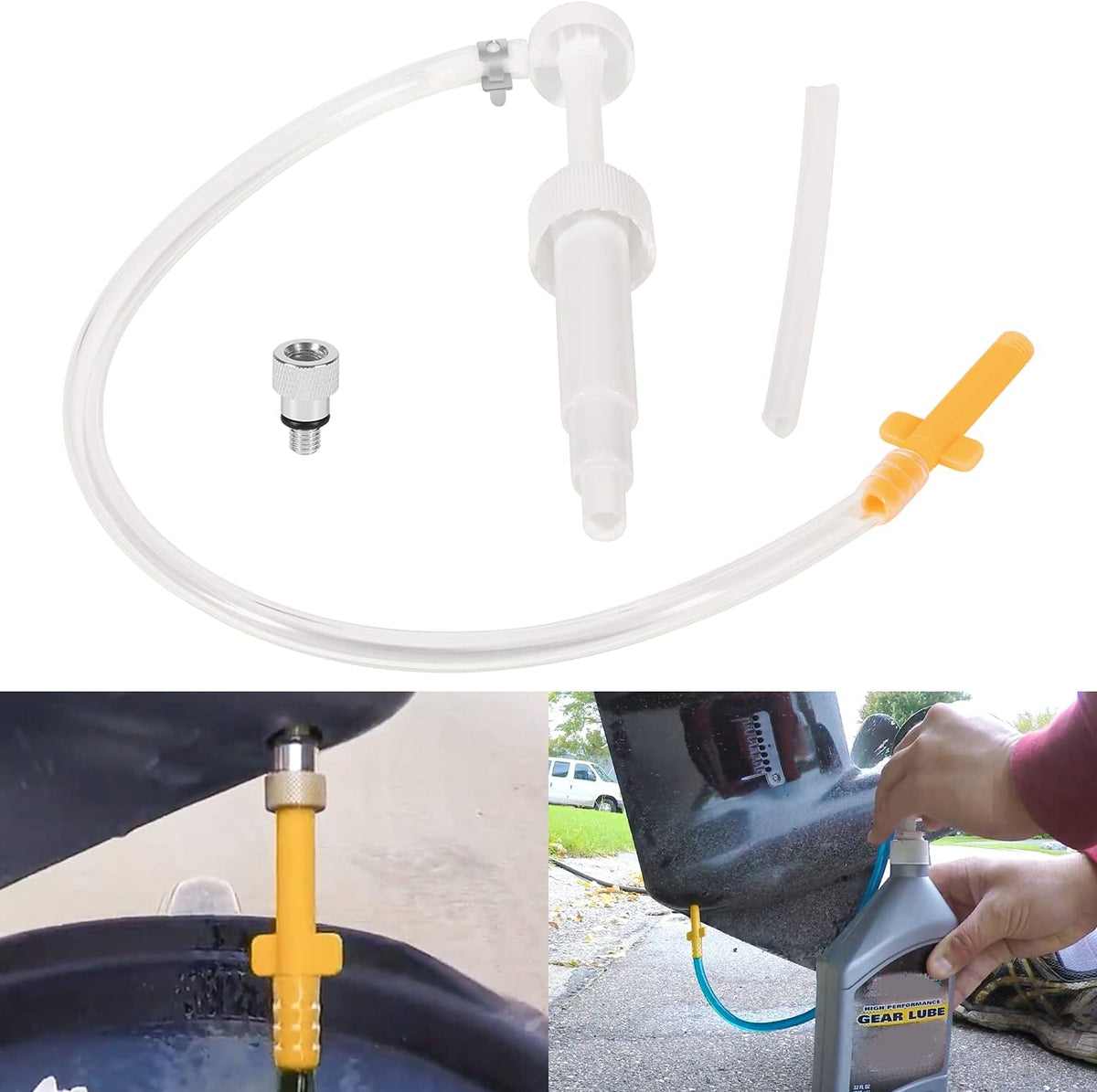 Lower Unit Gear Lube Pump for Quart Bottles For Mercury Mariner Outboards