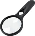 Magnifying Glass with Light, 3X Large Lens + 12X High Power Lens, Lighted Magnifying Glass Handheld Reading Magnifier