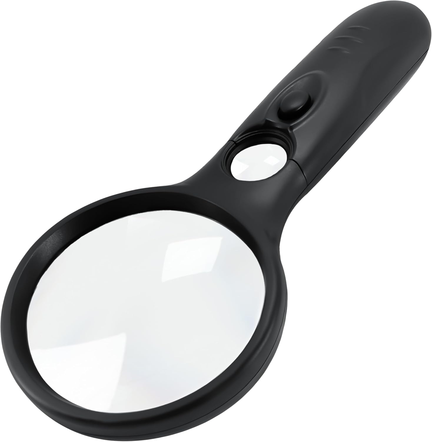 Magnifying Glass with Light, 3X Large Lens + 12X High Power Lens, Lighted Magnifying Glass Handheld Reading Magnifier