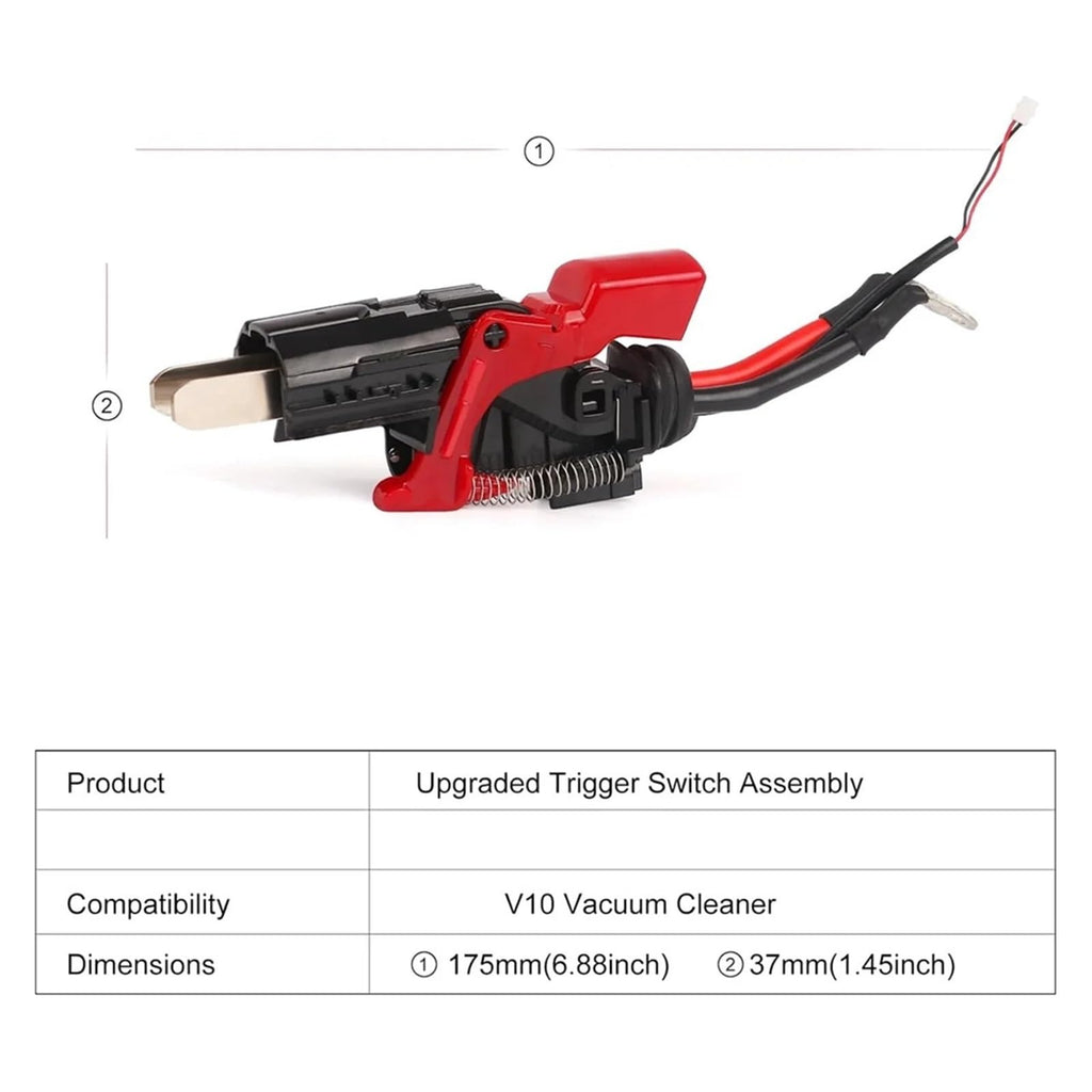 Compatible for Dyson V10 SV12 Vacuum Cleaner Trigger Switch embly, Upgraded Power Button Replacement Parts