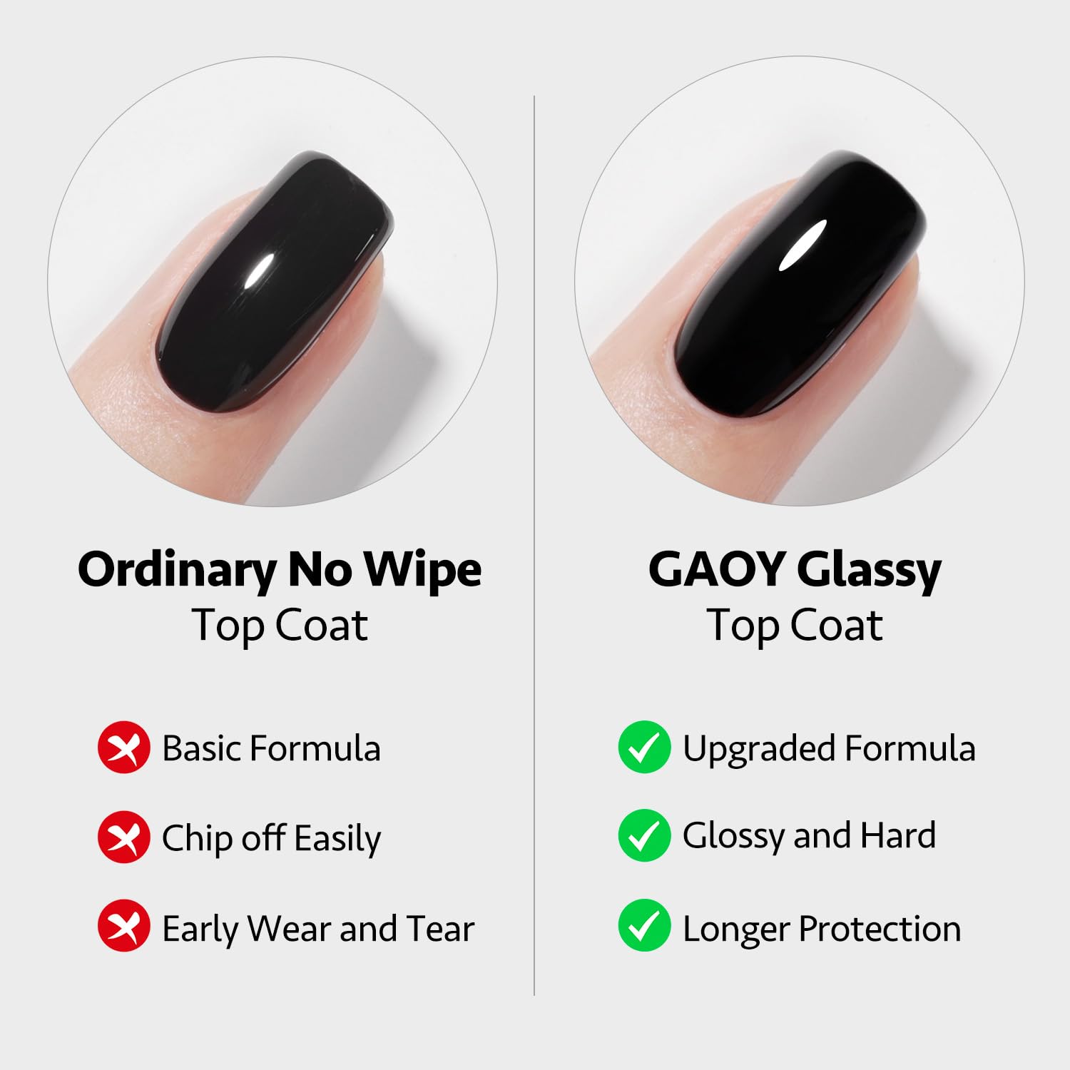16ml Gel Top Coat, Builder Gel and Base Coat Set, 3 Pcs | Clear Glossy No Wipe Gel Top, Base Coat and Builder for Gel