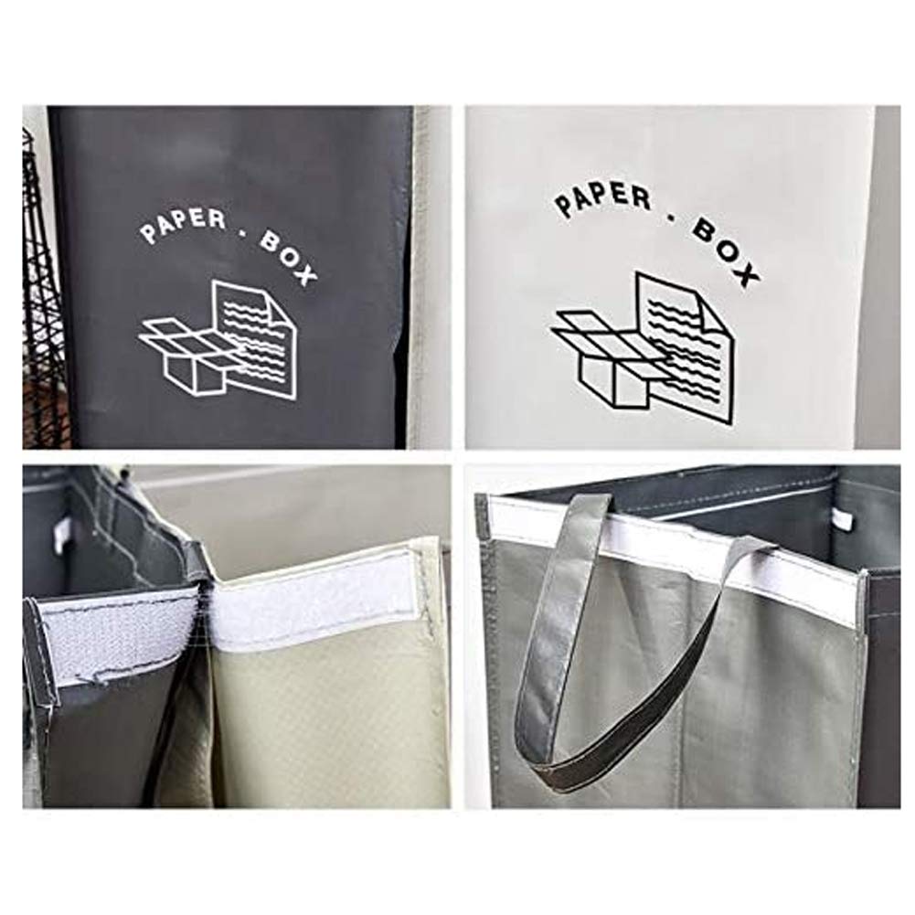 Separate Recycling Waste Bin Bags for Kitchen Home Recycle Garbage Trash Sorting Bins Organizer Waterproof Baskets