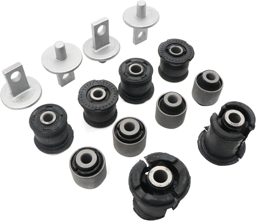 GXARTS 14 Pcs Rear Axle Control Trailing Arm Bushings Kit 52373S9A000 52364S5A004 52395S5A004 52365S6M004 Compatible with Honda CR-V CRV 2002-2006