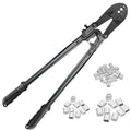 TooTaci 24 In Hand Swaging Tool, Wire Rope Crimping Tool for 1/8-1/4" Cable