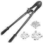 TooTaci 24 In Hand Swaging Tool, Wire Rope Crimping Tool for 1/8-1/4" Cable