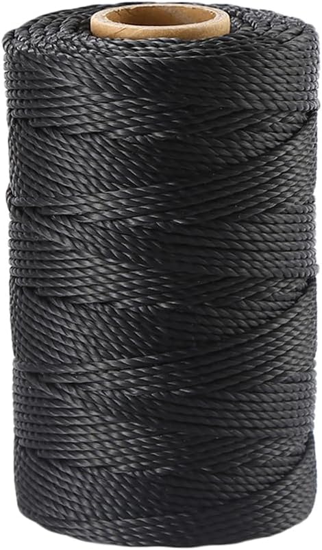 Black Nylon Twine 3mm 200ft UV Resistant Low Stretch Garden Camping Twisted