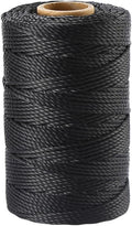 Black Nylon Twine 3mm 200ft UV Resistant Low Stretch Garden Camping Twisted