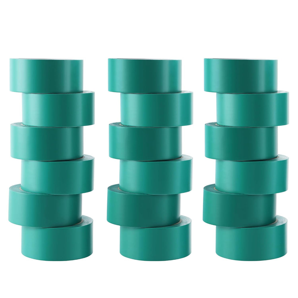18 Rolls 2"x 36yd Green Vinyl Safety Tape, Floor Marking & Bundling