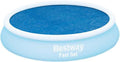 Round Solar Pool Cover for 10’ Round Above Ground Swimming Pools - Heat Retention & Protection from Debris