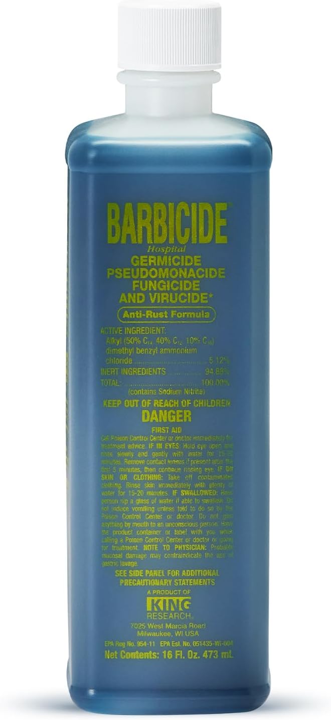 Disinfectant Concentrate – Pint (16 Fl Oz) | EPA-Registered, Hospital-Grade Germicide for Salons & Barbershops |