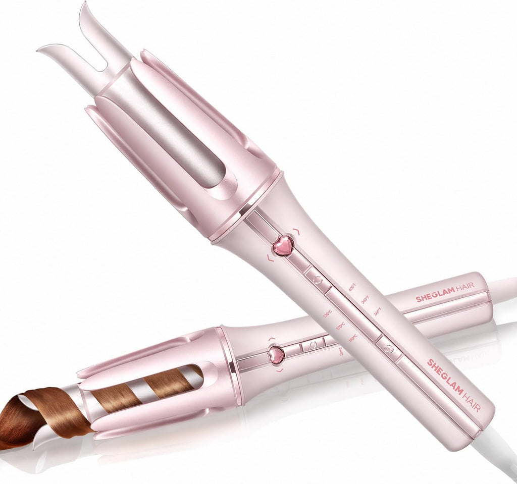 Automatic Curling Iron (Pink, 1.25 inch)