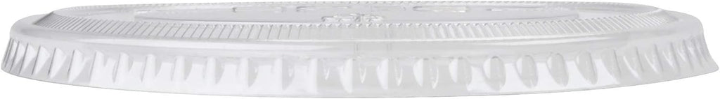 Cup Company - Ultra Clear Flat Cold Cup Lids f/16-24 oz Cups, PET, 100/Pack