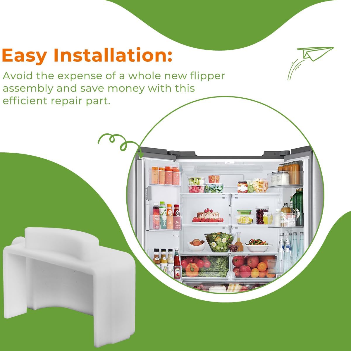 for Samsung Refrigerator Door Flipper (mullion) Repair RF28HDEDBSR