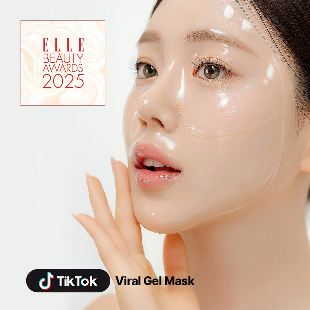 Rice Pepta Collagen Gel Face Mask (Rice Peptide) 4EA Set, Hydrogel Care for All Skin Types, Hydrating, Firming