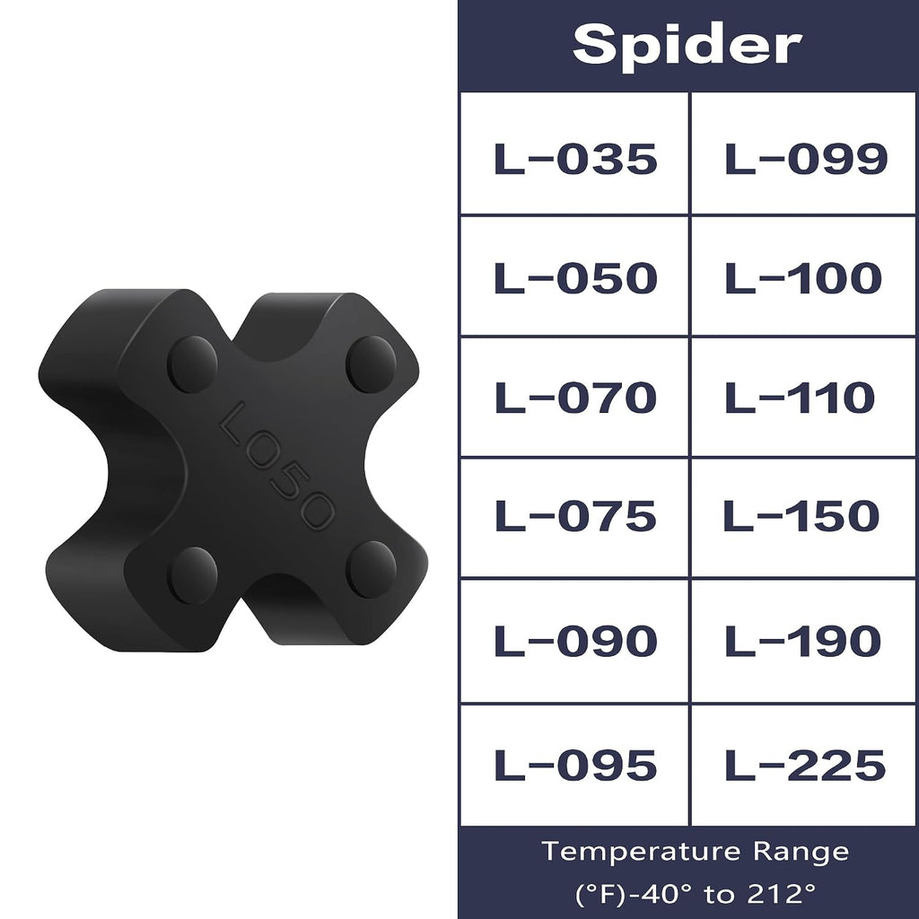 XIKE L050 NBR Rubber Spider for L-Jaw Coupling, 8-Pack