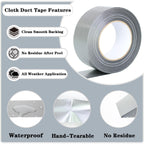 Heavy Duty Silver Duct Tape, 2" x 54 Yards,Multi-Purpose Repair Tape