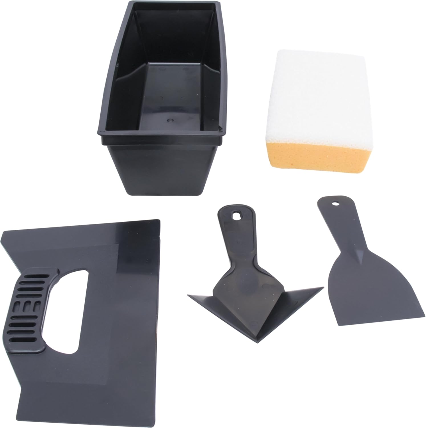 Drywall Repair Kit, Corner Tool, Assembled in USA | Sponge, Corner Tool, Triple Edge Knife, Plastic Putty Knife, 10