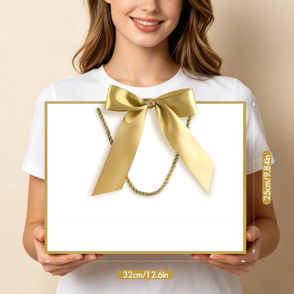 Gift Bags with Handles, 13" Medium Gift Bags with Tissue Paper