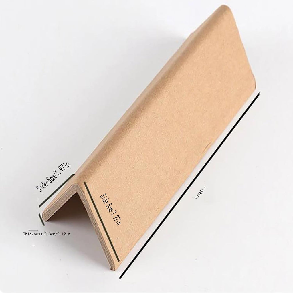Thick Packaging Cardboard Edge Protectors for Shipping - Wide 3/4/5/6/7/9.5cm, Cardboard Corners for Packaging