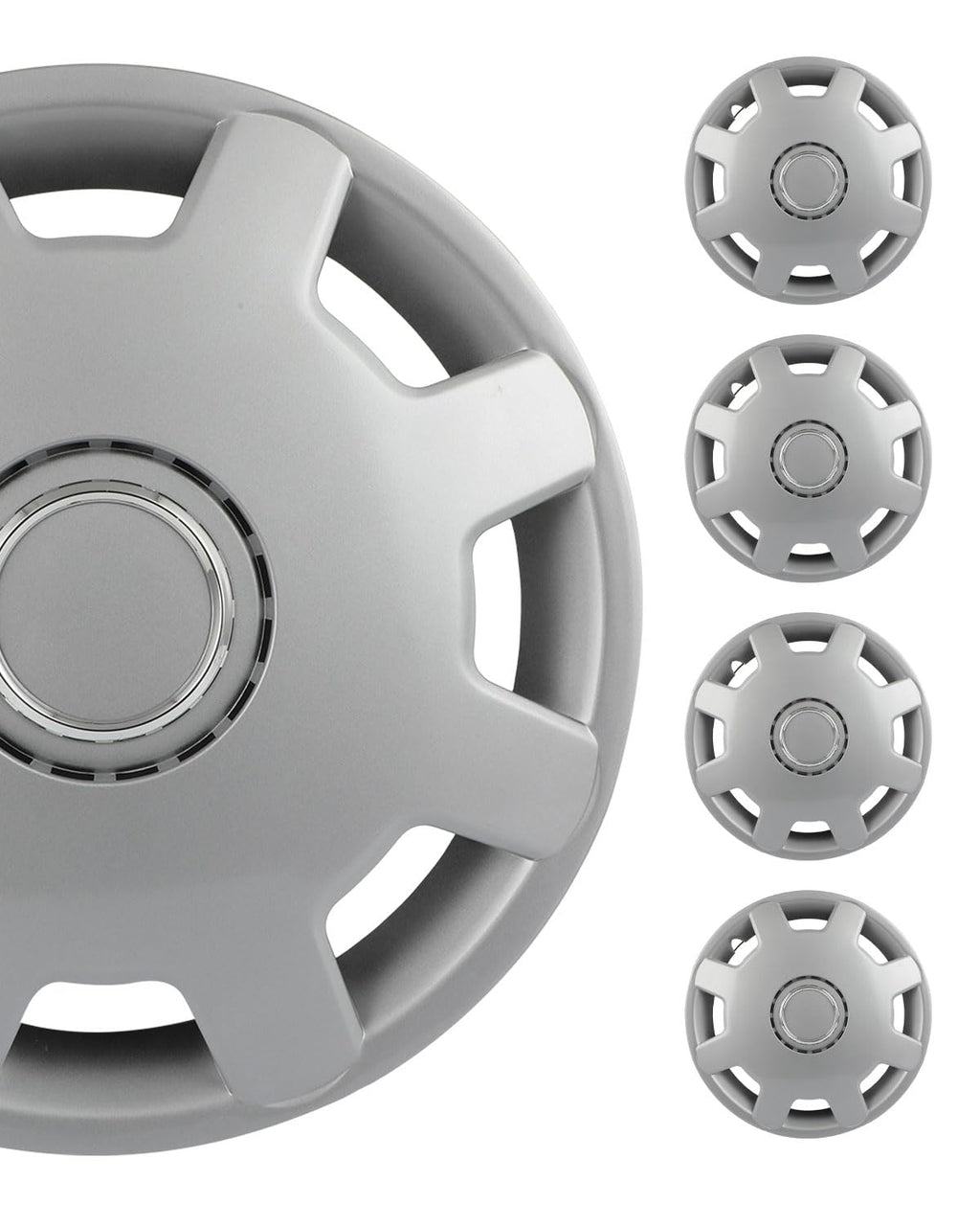 Hubcaps Wheel Cover 13" 4-Pack Silver