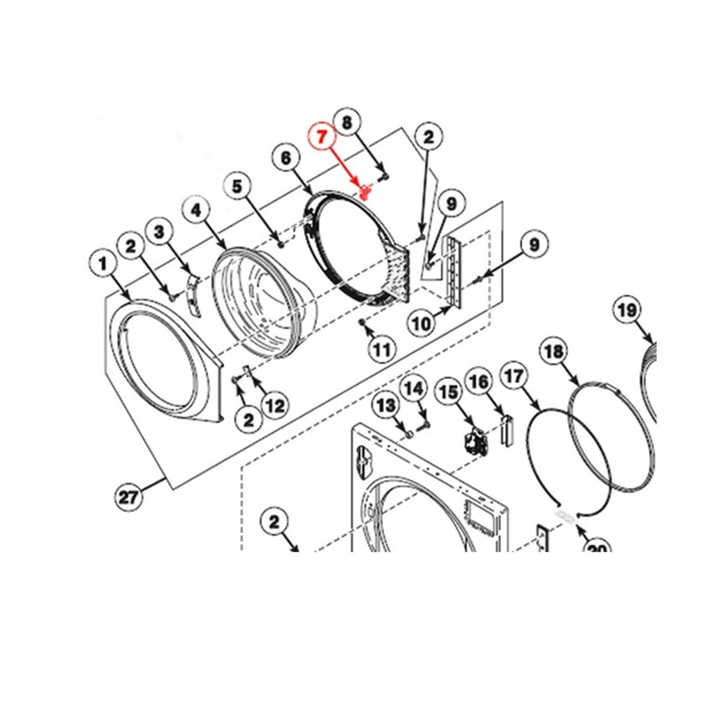 Compatible For ASSY DOOR CATCH P/N:802803, Compatible For SpeedQueen, Compatible For Alliance, Compatible For IPSO Washer Door Holder, Door Interlock Switch(1pcs)
