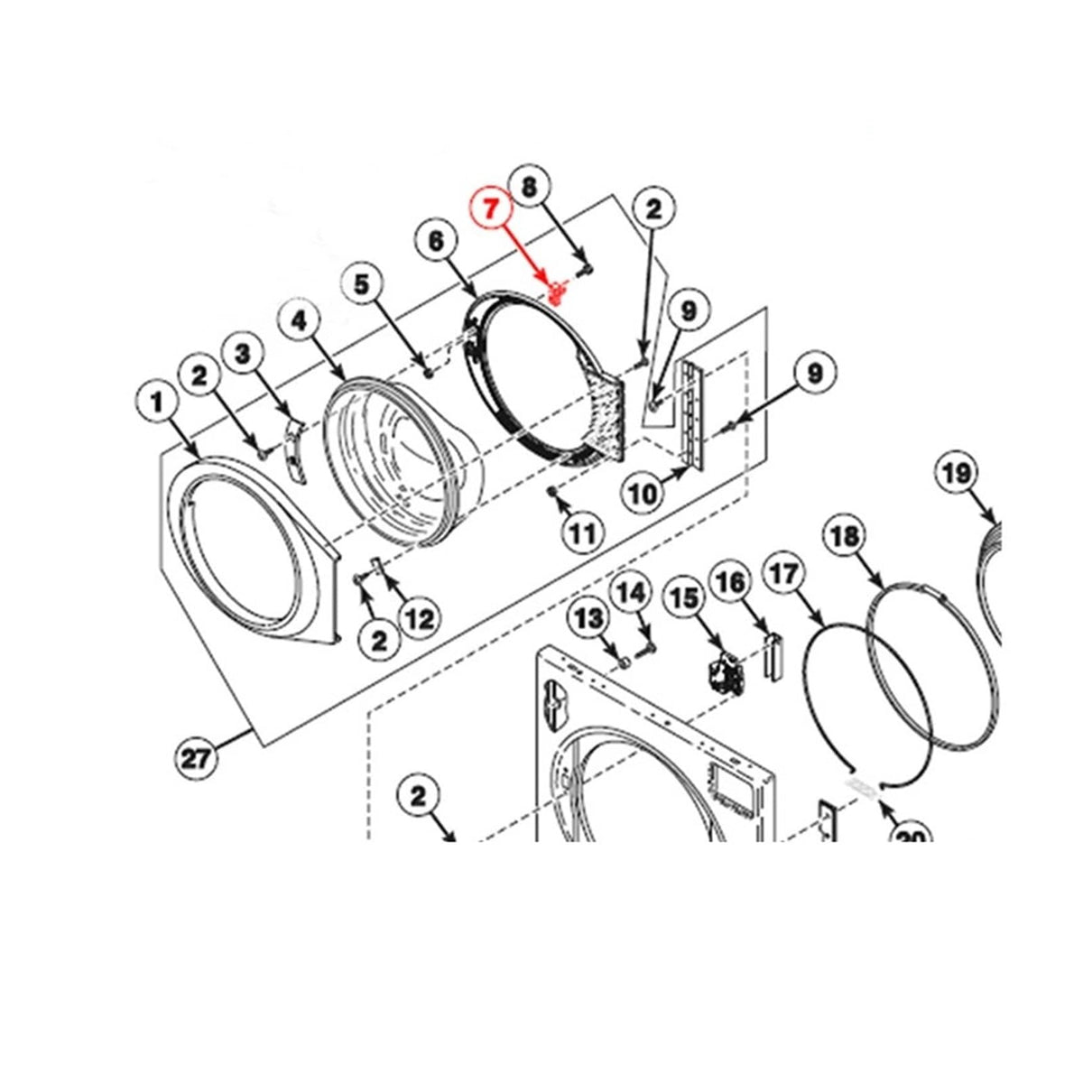 Compatible For ASSY DOOR CATCH P/N:802803, Compatible For SpeedQueen, Compatible For Alliance, Compatible For IPSO Washer Door Holder, Door Interlock Switch(1pcs)