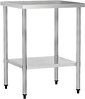 24 x 24 Inch NSF Stainless Steel Work Table with Undershelf