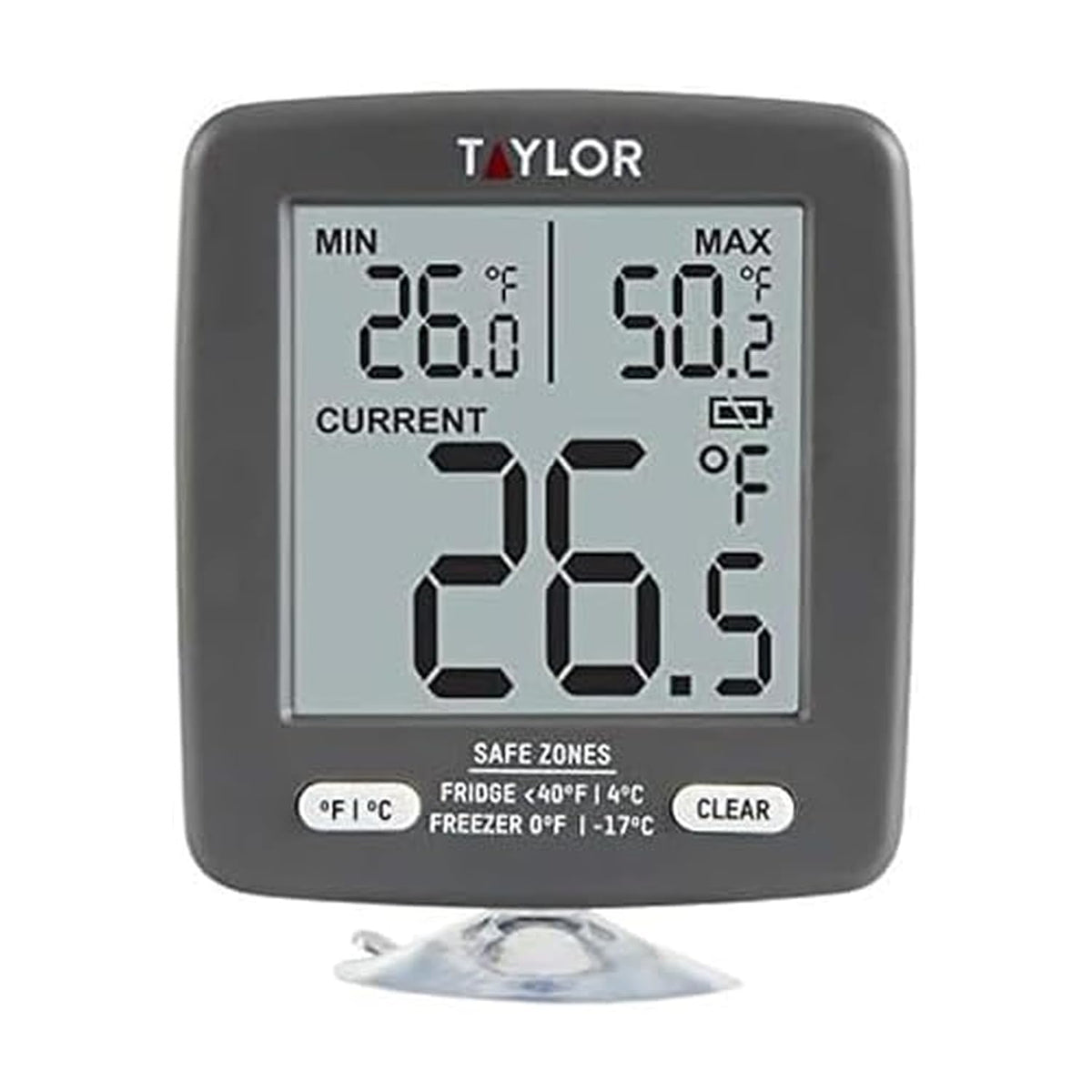 Digital Refrigerator Freezer Thermometer with Min/Max LCD Display