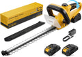 20" Hedge Trimmer Cordless with 2x2.0Ah Battery for Yard, 5/8'' Blade Gap | 20-Inch 65Mn Blade, 5/8-Inch Cut