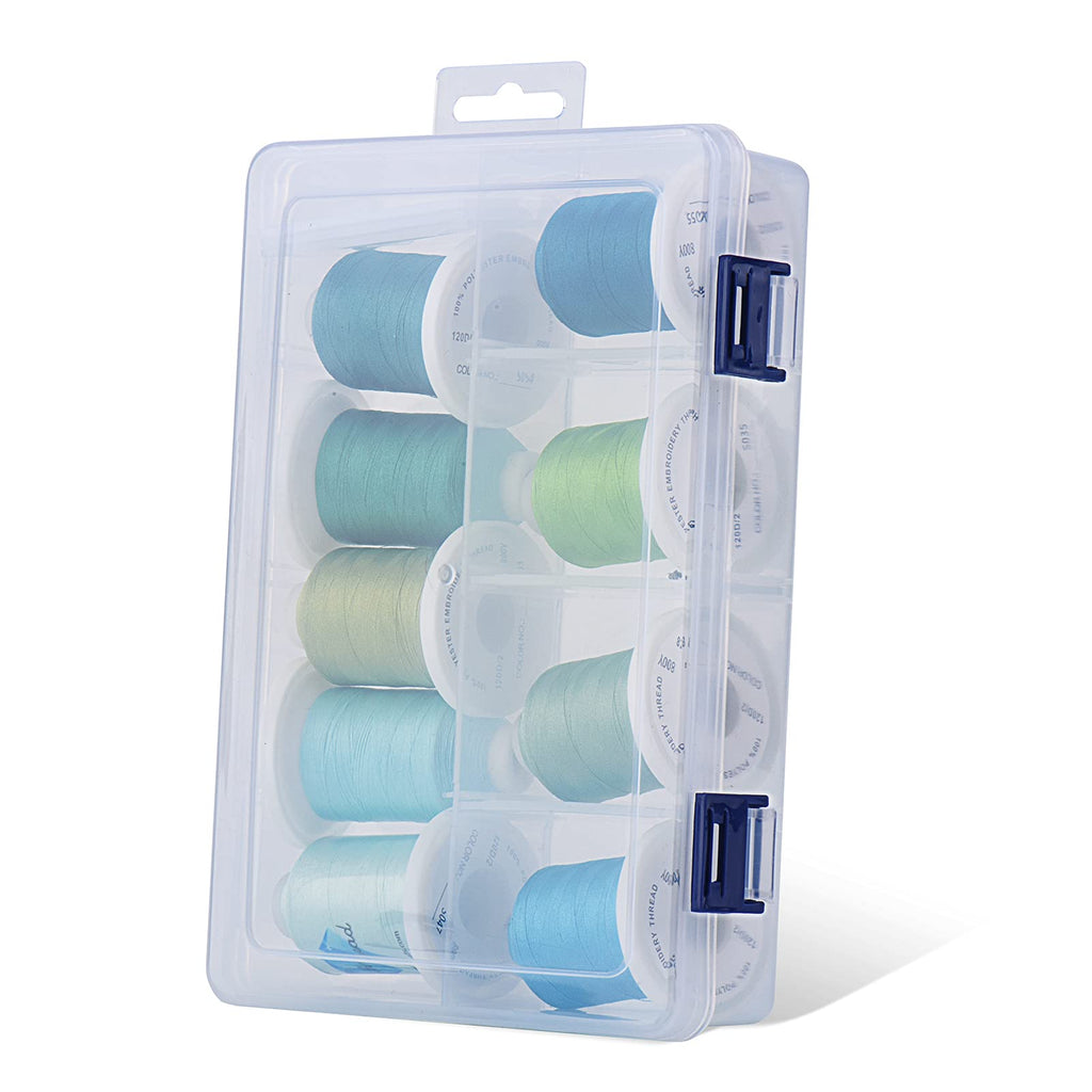 Embroidery Thread with Storage Box - 800 Yards/Spools