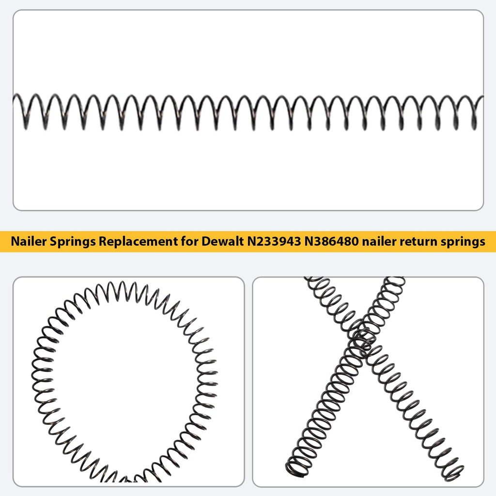 4 pcs Nailer Springs N233943 N386480 Replacement for DEWALT Reset Spring
