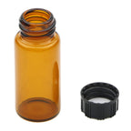 15 Pack 10 ml Small Glass Bottles Vials with Screw Caps, Brown&Clear