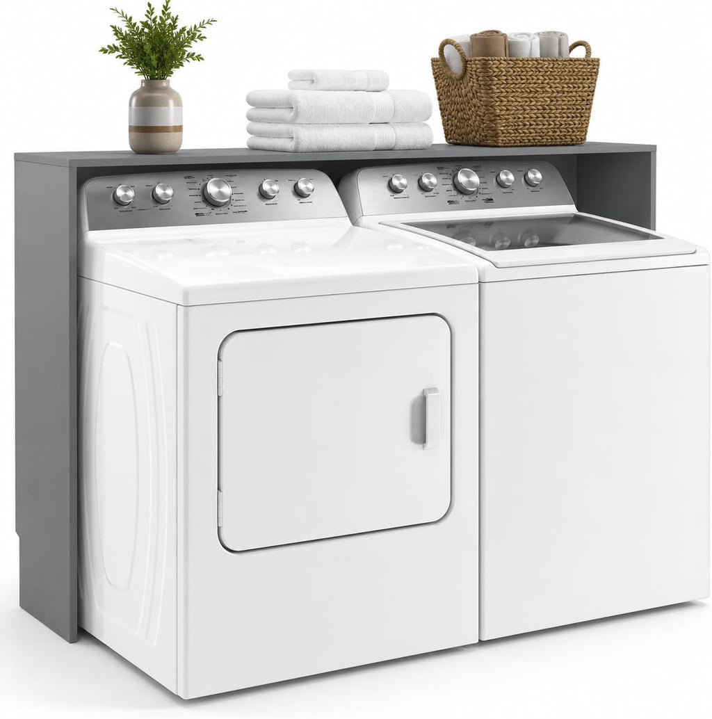 Over the Washer and Dryer Storage Shelf, Laundry Shelf, Pewter Grey