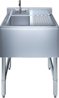 19" x 24" Stainless Steel One Compartment Sink - Express KitchQuip NSF