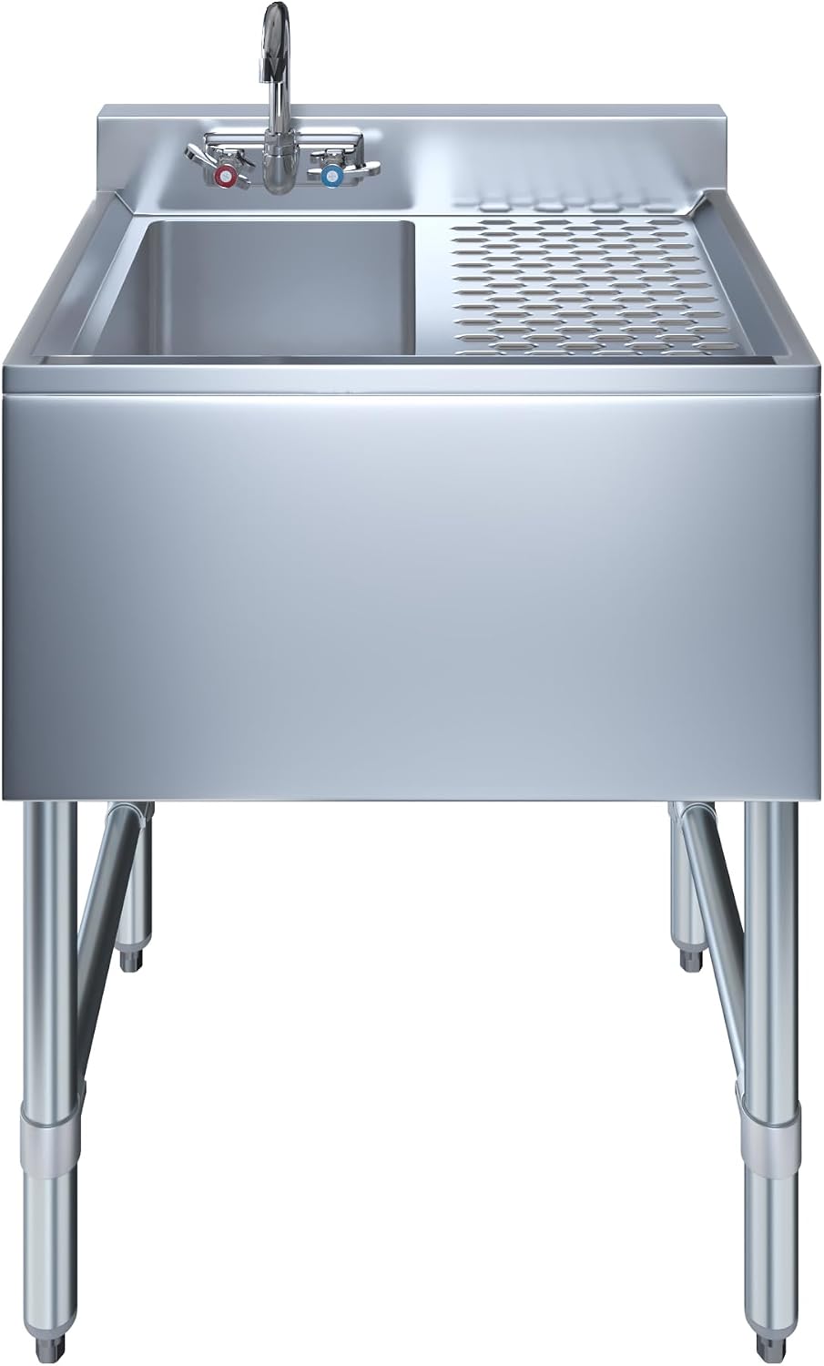 19" x 24" Stainless Steel One Compartment Sink - Express KitchQuip NSF
