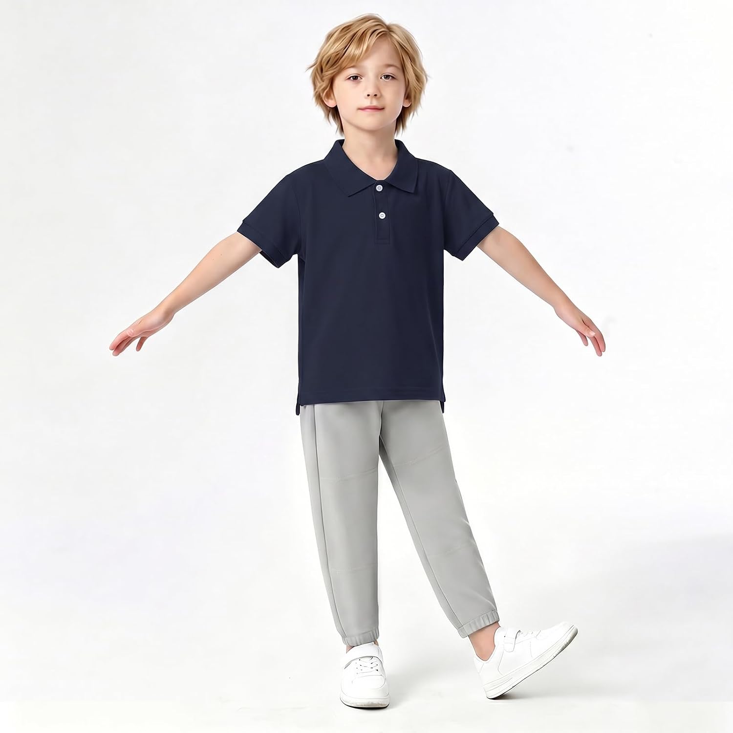 Pique Boys Polo Shirt Short Sleeve Golf Kids School Uniform Shirt Age 5-14Y | Polo Shirt for Boys,Daily Formal School