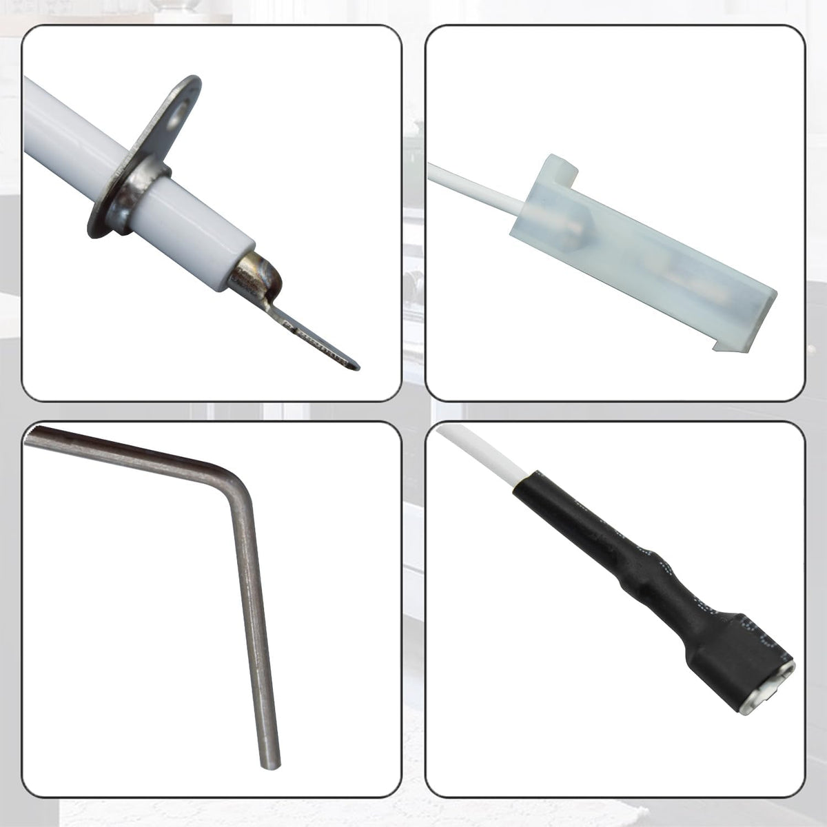 LH680014 LH680534 Furnace Electode Flame Sensor,Fit for Carrier Bryant Payne Day & Night Furnaces - Replaces LH680012, LH680014, LH33WZ511, LH33WZ515, and LH33WZ517