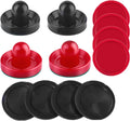 Air Hockey Pushers and Pucks - Air Hockey Paddles and Goal Handles Replacement Accessories for Game Tables (4