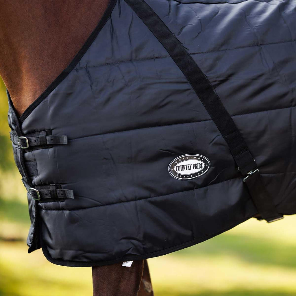 Sentinel Channel Quilt Horse Stable Blanket, Midweight Open Front, 420D Nylon Outer Shell, 250g Poly-Fill Insulation