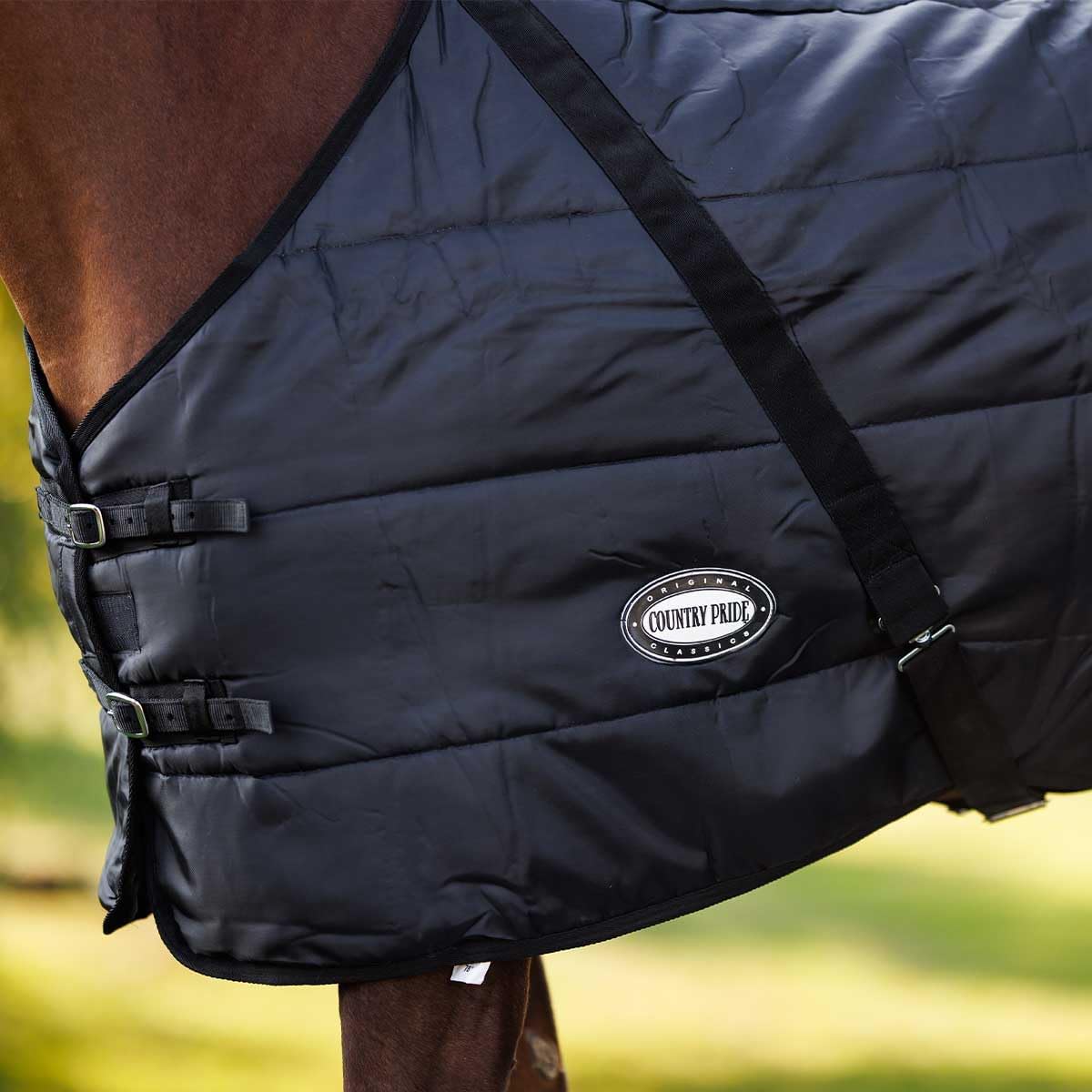Sentinel Channel Quilt Horse Stable Blanket, Midweight Open Front, 420D Nylon Outer Shell, 250g Poly-Fill Insulation