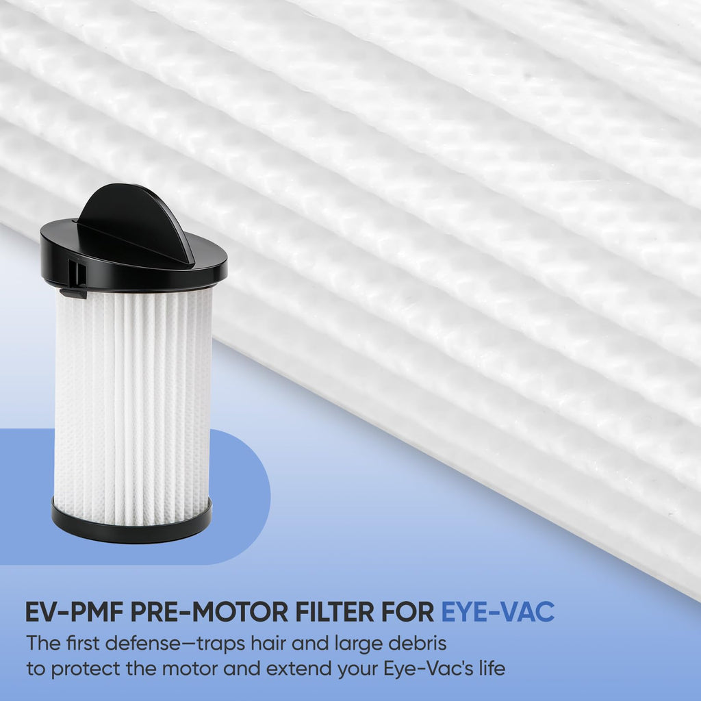 6 Pack Pre-Motor Filters Compatible with EyeVac and NeoVac Series