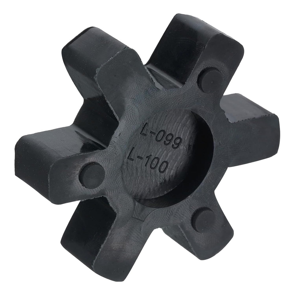 uxcell L099/L100 Jaw Coupling Insert, Flexible Solid Type NBR Rubber, Black