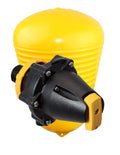 Jobe Valves Megaflow Valve with Short Tail, 1", Yellow/Black(Does NOT include Nut and Washer)