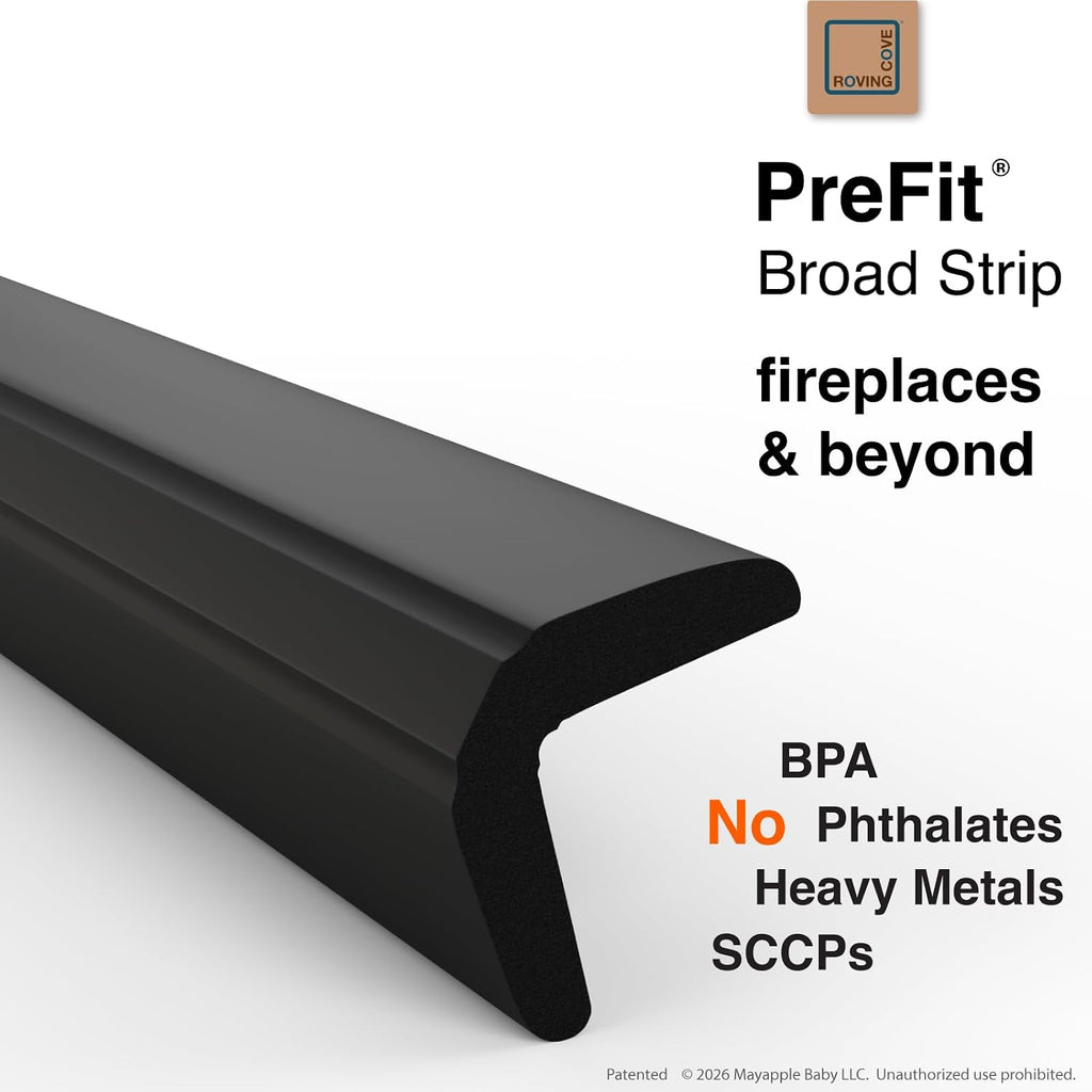 Fireplace Edge Corner Protector, Extra-Wide 9ft Edge 2 Corners