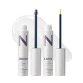 Eyelash Serum & Brow Serum - Lash & Brow Dual System - Eyebrow & Eyelash Enhancing Serums with Keratin & Peptides for